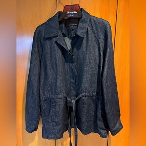 Lafayette 148 New York Navy Trench Coat